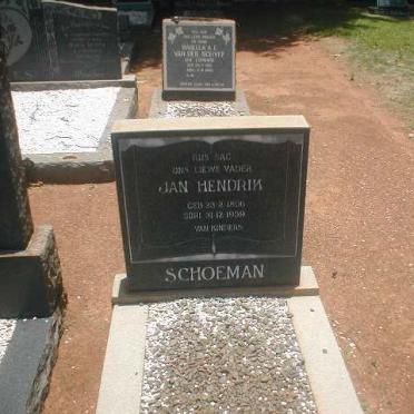 SCHOEMAN Jan Hendrik 1896-1956