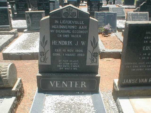 VENTER Hendrik J.W. 1906-1963
