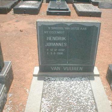 VUUREN Hendrik Johannes, van 1892-1966