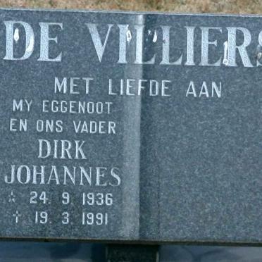 VILLIERS Dirk Johannes, de 1936-1991