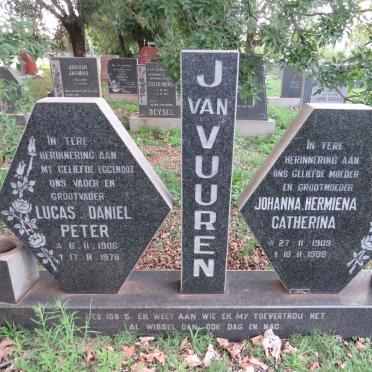 VUUREN Lucas Daniel Peter, J. van 1906-1978 &amp; Johanna Hermiena Catherina 1909-1988