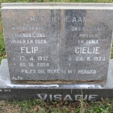 VISAGIE Flip 1932-2004 &amp; Gielie 1934-