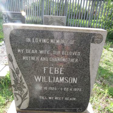 WILLIAMSON Febé 1924-1975