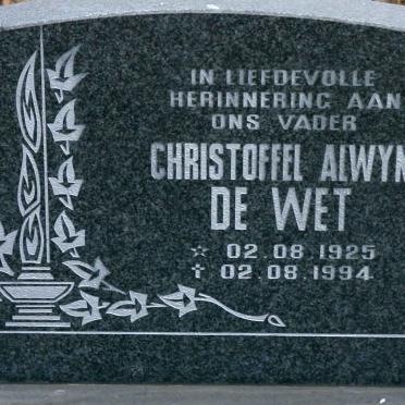 WET Christoffel Alwyn, de 1925-1994