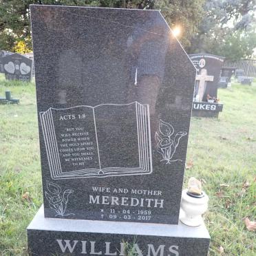 WILLIAMS Meredith 1959-2017