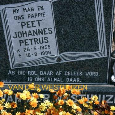 WESTHUIZEN Johannes Petrus, van der 1955-1996