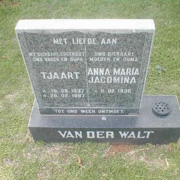 WALT Tjaart, van der 1937-1997 &amp; Anna Maria Jacomina 1936-