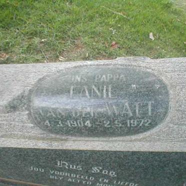 WATT Fanie, van der 1904-1972