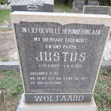 WOLFAARD Justus 1929-1971