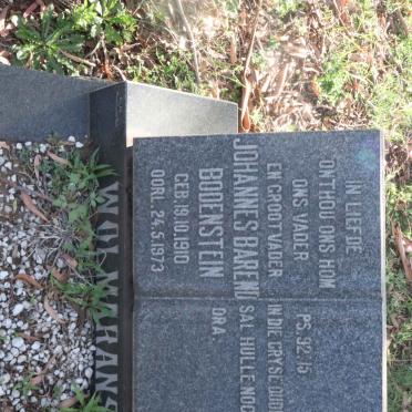 WOLMARANS Johannes Barend Bodenstein 1910-1973