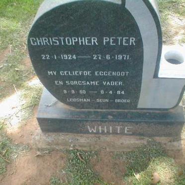 WHITE Christopher Peter 1924-1971, ? 1950-1984
