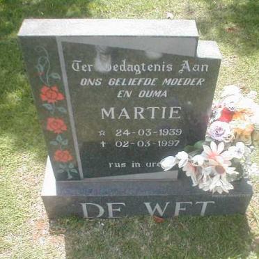 WET Martie, de 1939-1997
