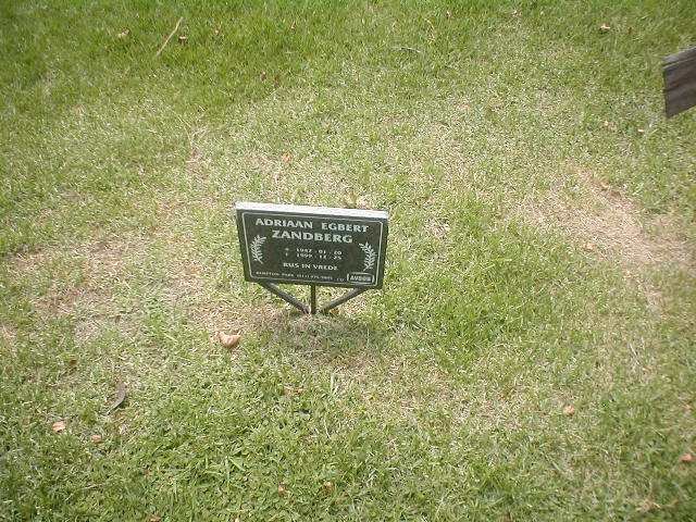 ZANDBERG Adriaan Egbert ?1987-1999