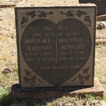 ALBRECHT Mattheus J. 1891-1961 &amp; Maria M.E. 1882-1947