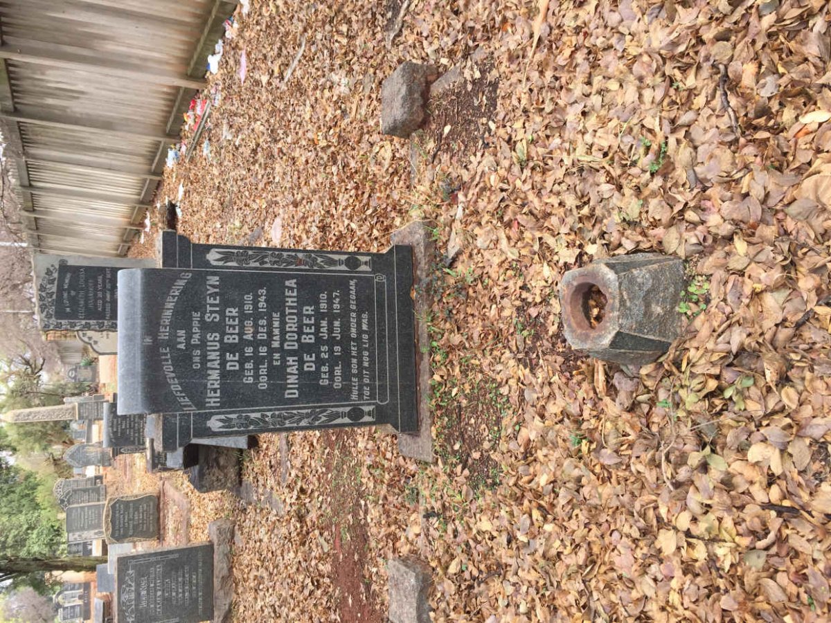 BEER Hermanus Steyn, de 1910-1943 &amp; Dinah Dorothea 1910-1947