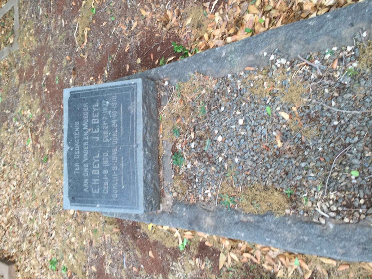 BEYL E.H. 1870-1946 &amp; J.E. 1877-1918