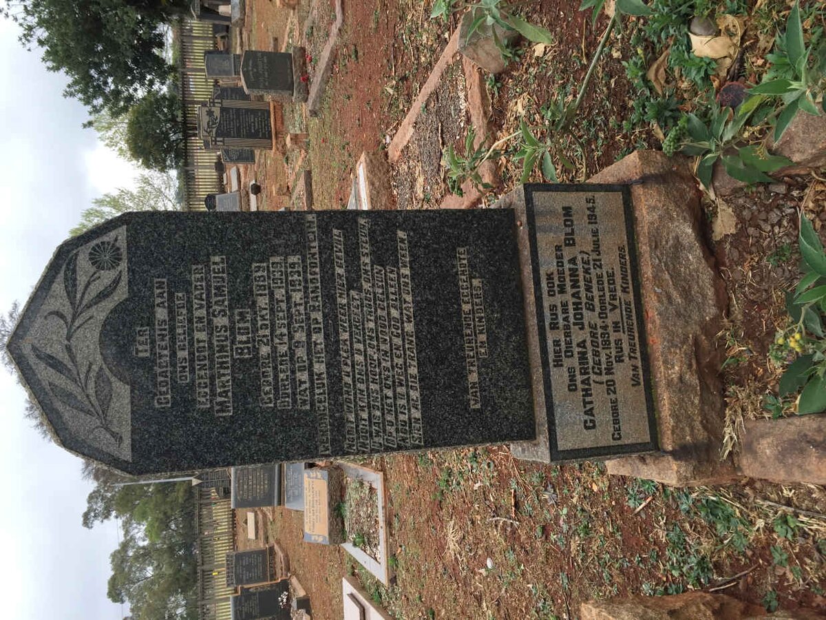 BLOM Marthinus Samuel 1889-1939 &amp; Catharina Johanna BENEKE 1894-1945