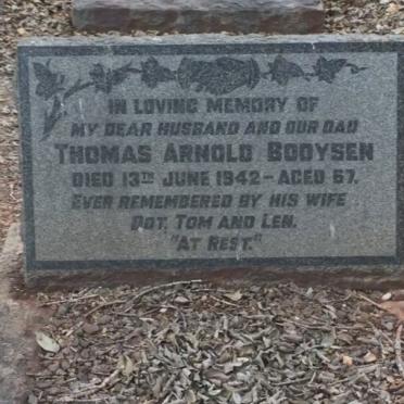 BOOYSEN Thomas Arnold -1942