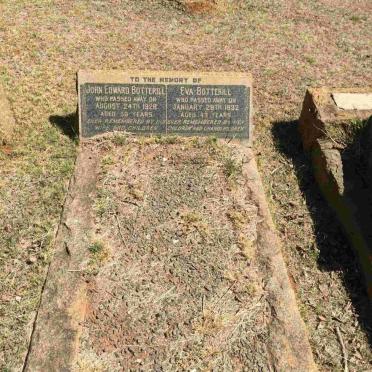 BOTTERILL John Edward -1928 &amp; Eva -1932