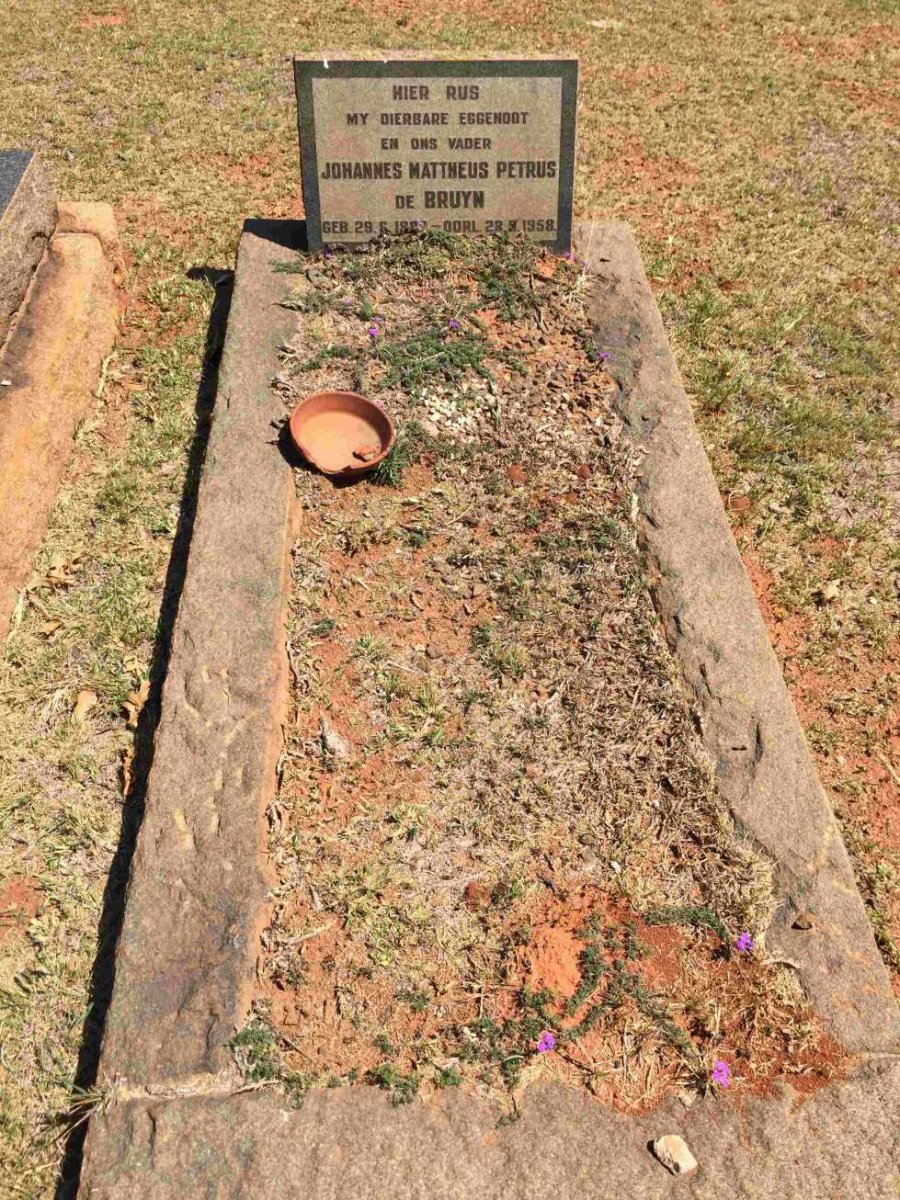 BRUYN Johannes Mattheus Petrus, de 1882-1958