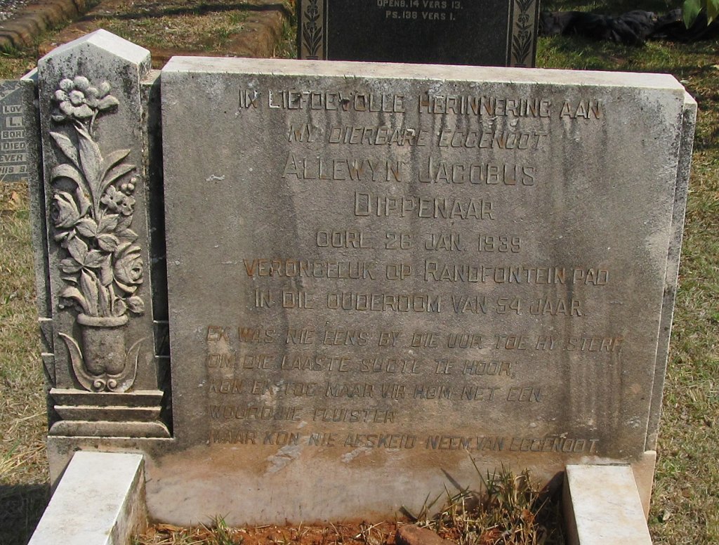 DIPPENAAR Allewyn Jacobus -1939