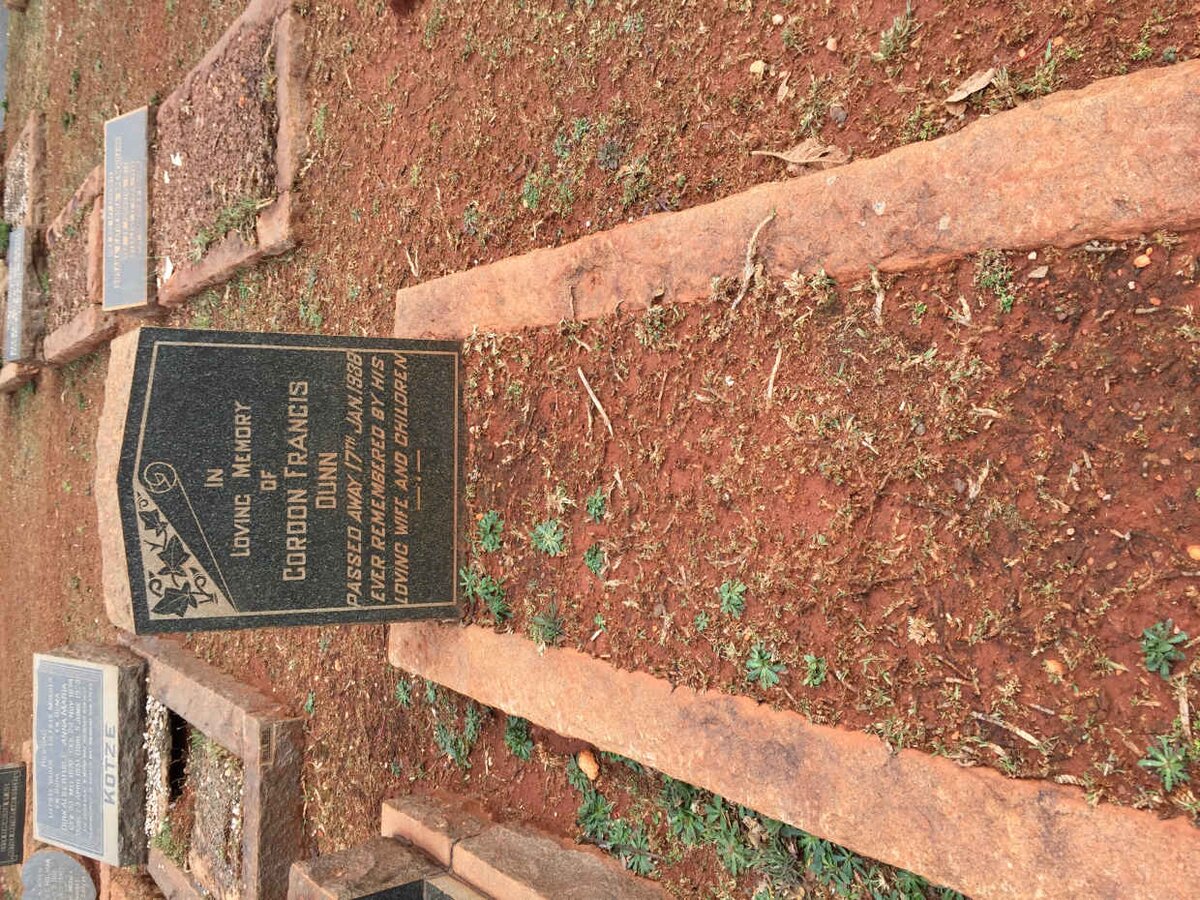 DUNN Gordon Francis -1938