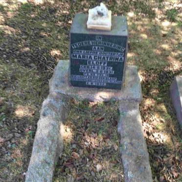 ELOFF Maria Chatrina 1931-1931