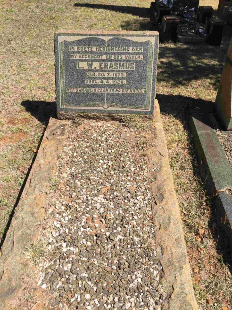 ERASMUS L.W. 1873-1928