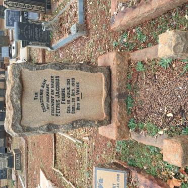FOURIE Petrus Jacobus 1913-1939