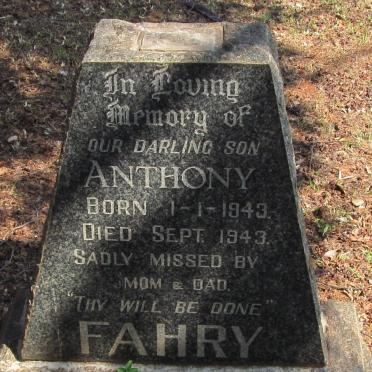 FAHRY Anthony 1943-1943