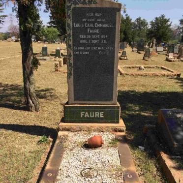 FAURE Louis Carl Emmanuel 1884-1931