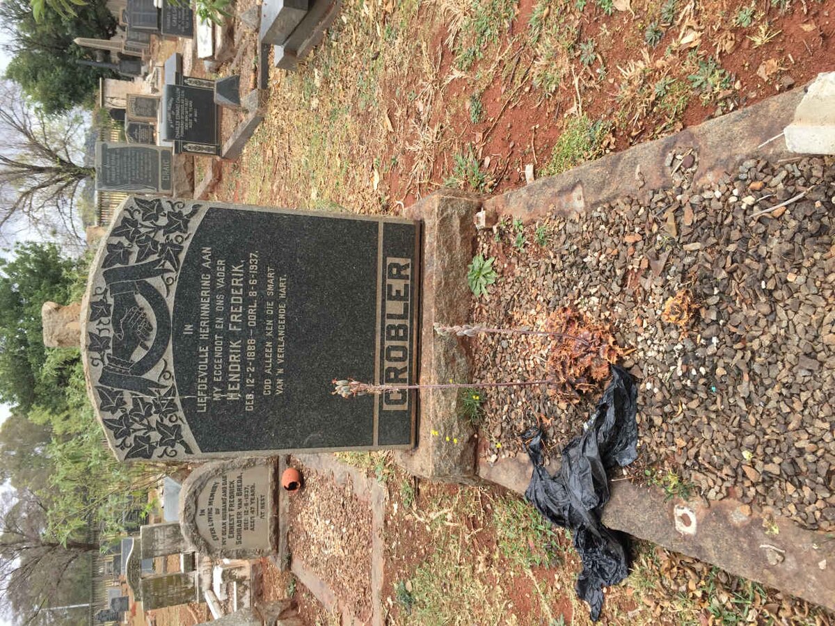 GROBLER Hendrik Frederik 1888-1937