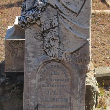 HANEKOM J.W.L. 1867-1912