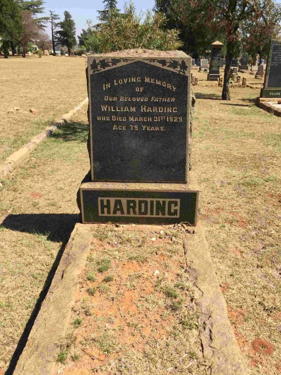 HARDING William -1929