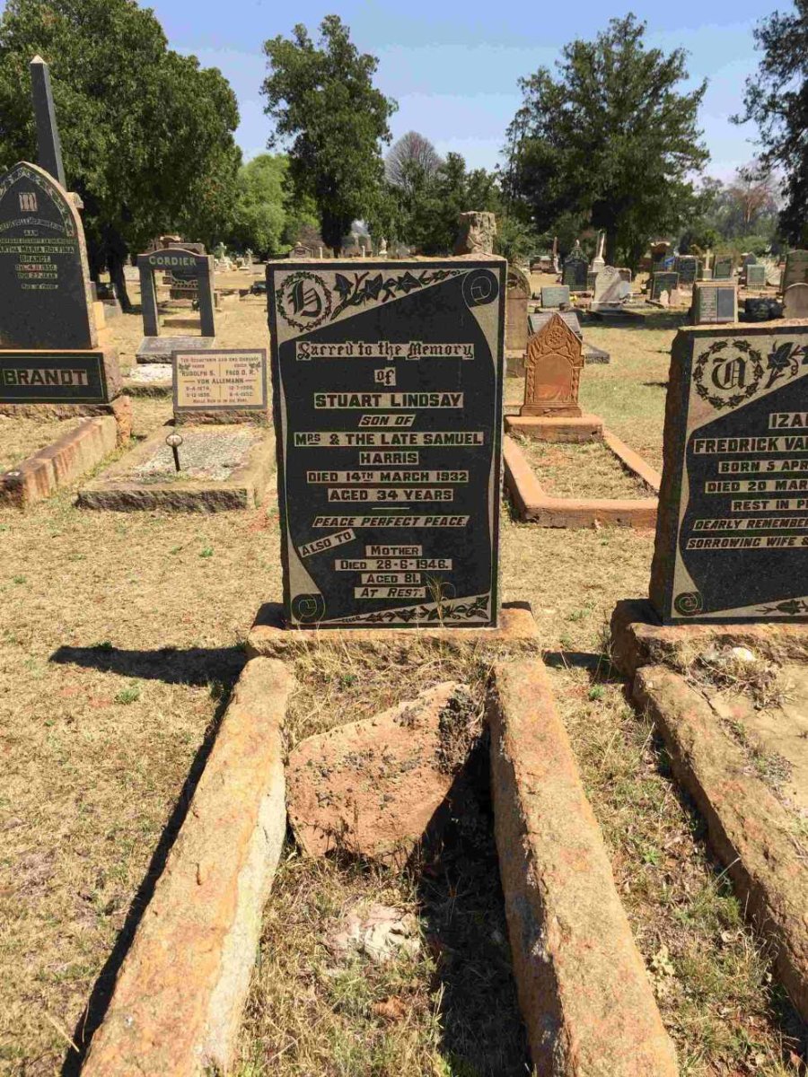 HARRIS ? -1946 :: HARRIS Stuart Lindsay -1932