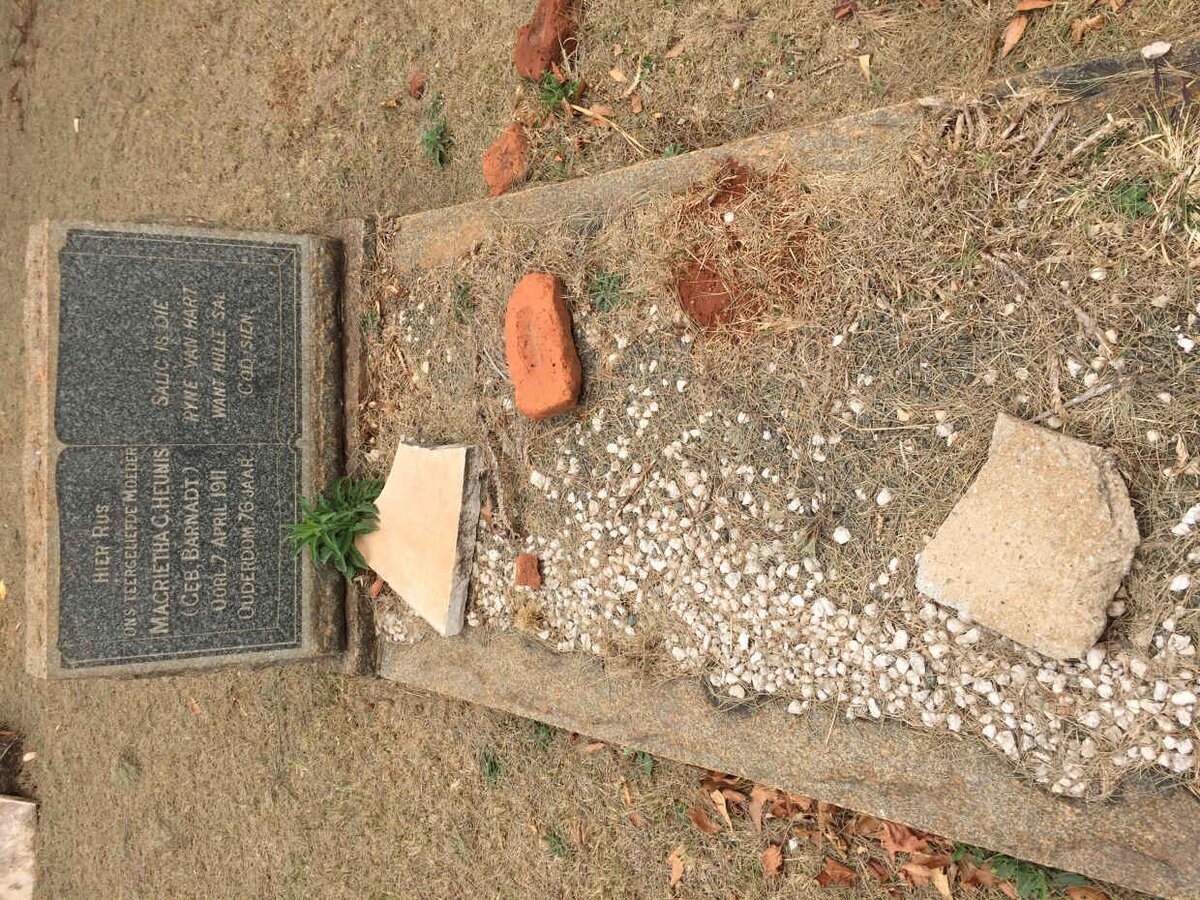 HEUNIS Magrietha C. nee BARNADT -1911