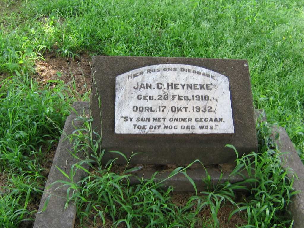 HEYNEKE Jan C. 1910-1932