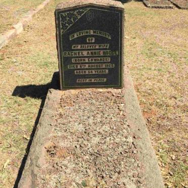 HODGE Rachel Annie nee EDWARDS -1925