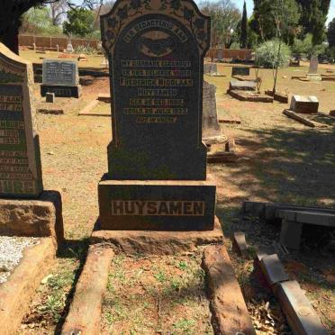 HUYSAMEN Fredrick Nicolaas 1888-1933