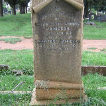 JAMIESON Elizabeth Binning nee GOUDIE -1915