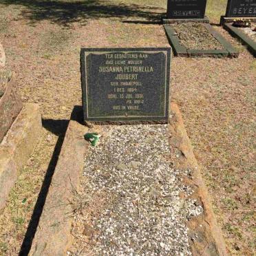 JOUBERT Susanna Petronella nee SWANEPOEL 1864-1951
