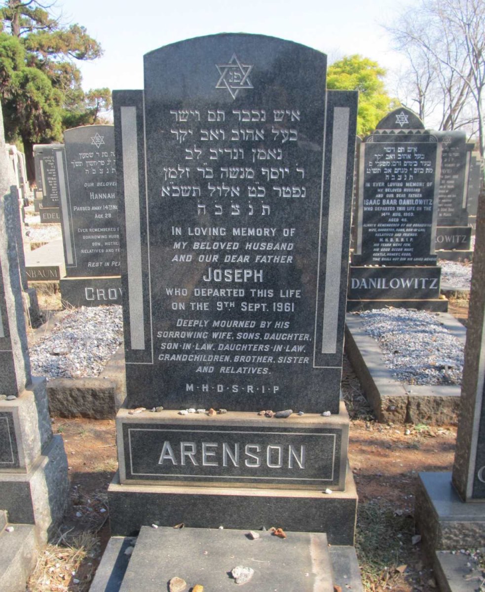 ARENSON Joseph -1961