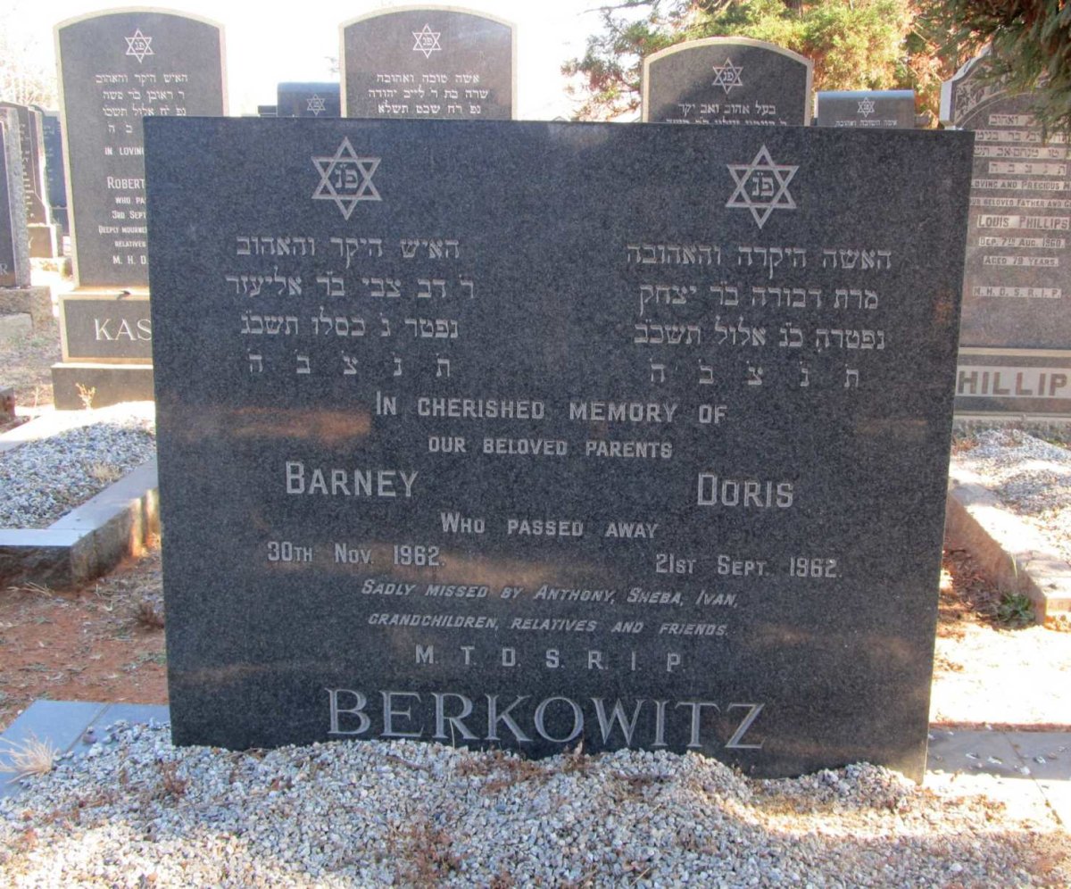 BERKOWITZ Barney -1962 &amp; Doris -1962