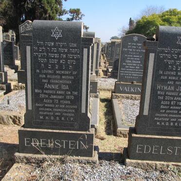 EDELSTEIN Hyman Joseph -1954 &amp; Annie Ida -1970