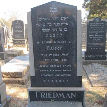 FRIEDMAN Harry -1965