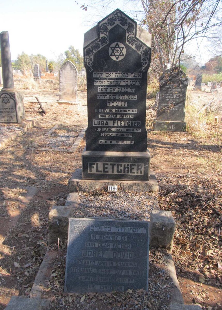FLETCHER Luba -1927 : Josef Dovid -1914