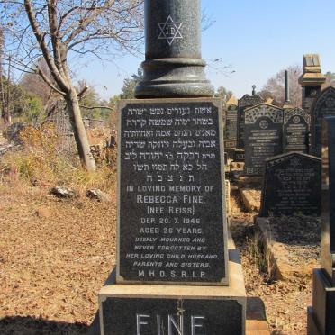 FINE Rebecca nee REISS -1946