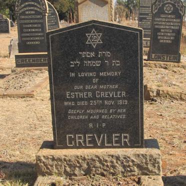 GREVLER Esther -1919