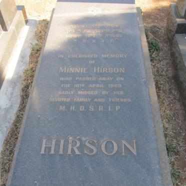 HIRSON Minnie -1969