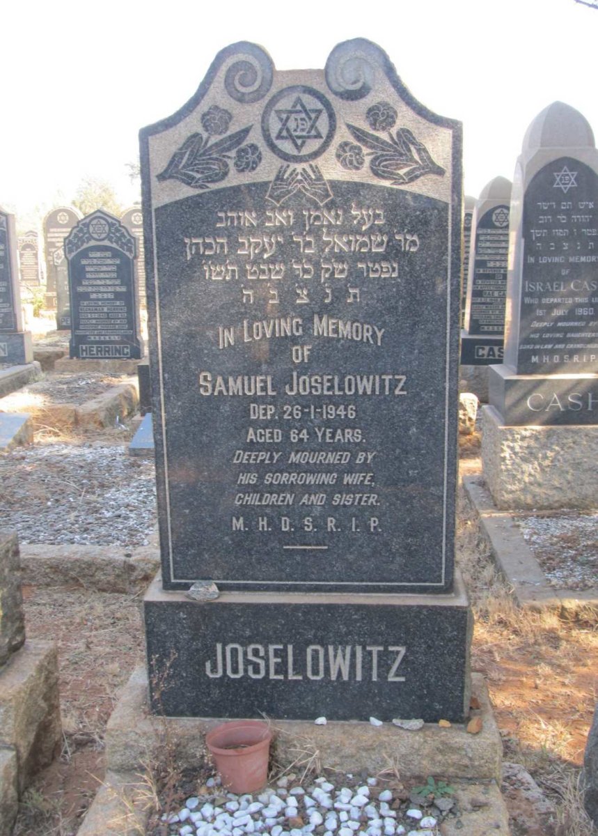 JOSELOWITZ Samuel -1946